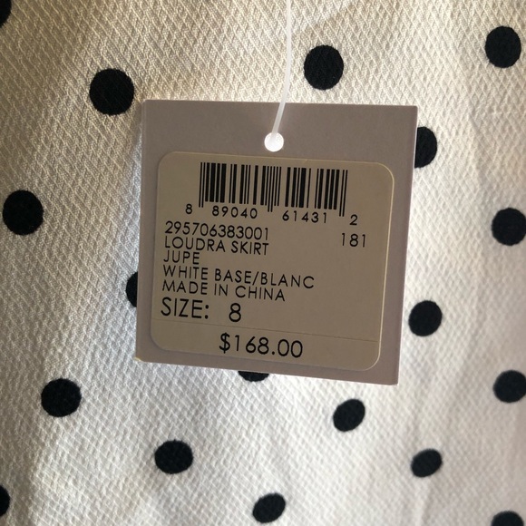 💕Pretty Club Monaco Polka Dot Ruffle Skirt Sz 8💕 - Picture 6 of 7